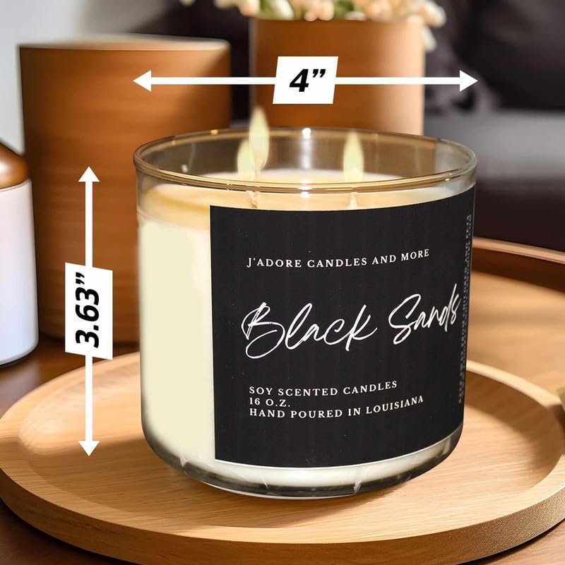 100% Soy Candles Clearance (16 Oz) - Hand Poured Scented with Essential Oil, Aromatherapy Candles